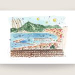 View from Albir - print - watermerk