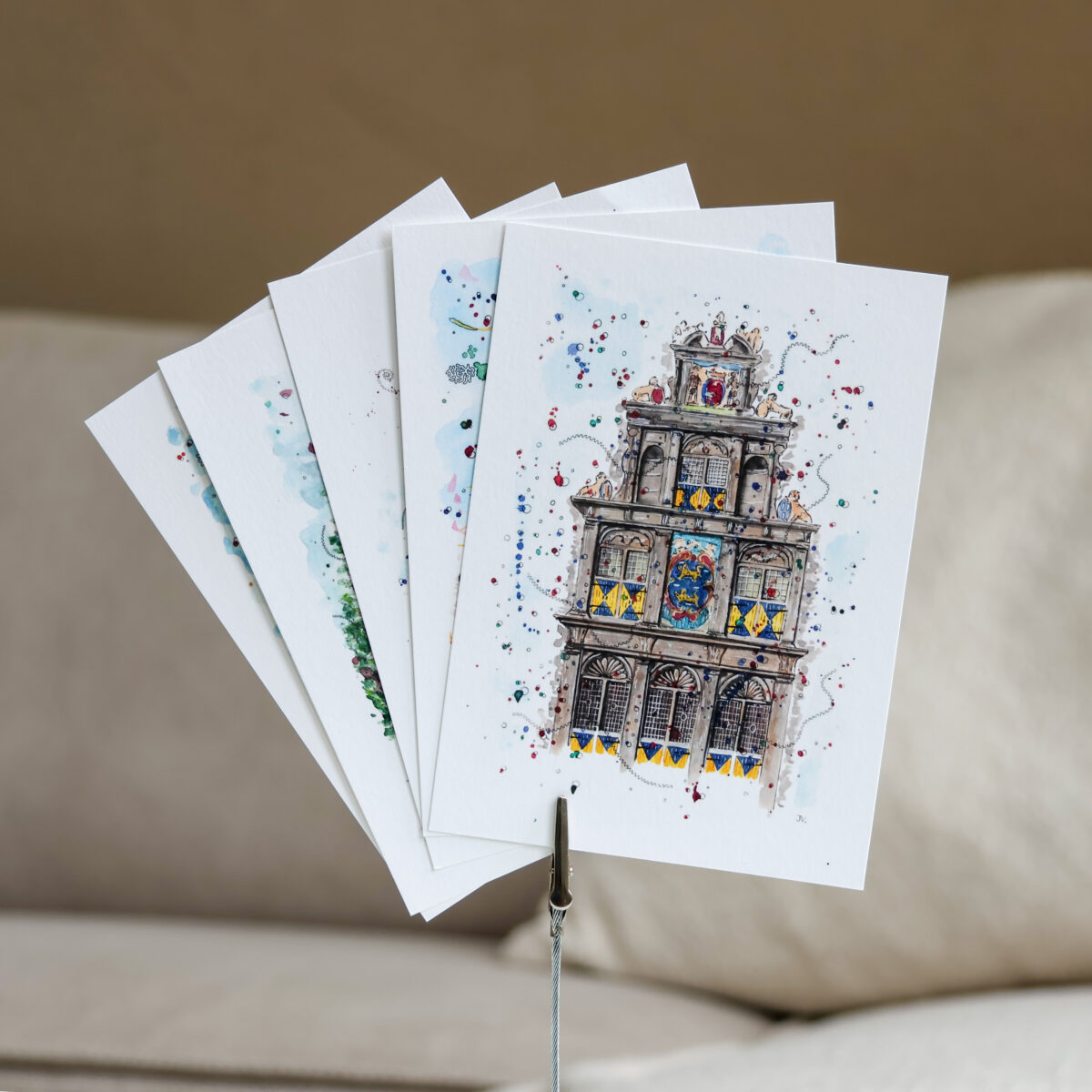 Hoorn in aquarel - Kaartenset - Jessie Vermeer Art