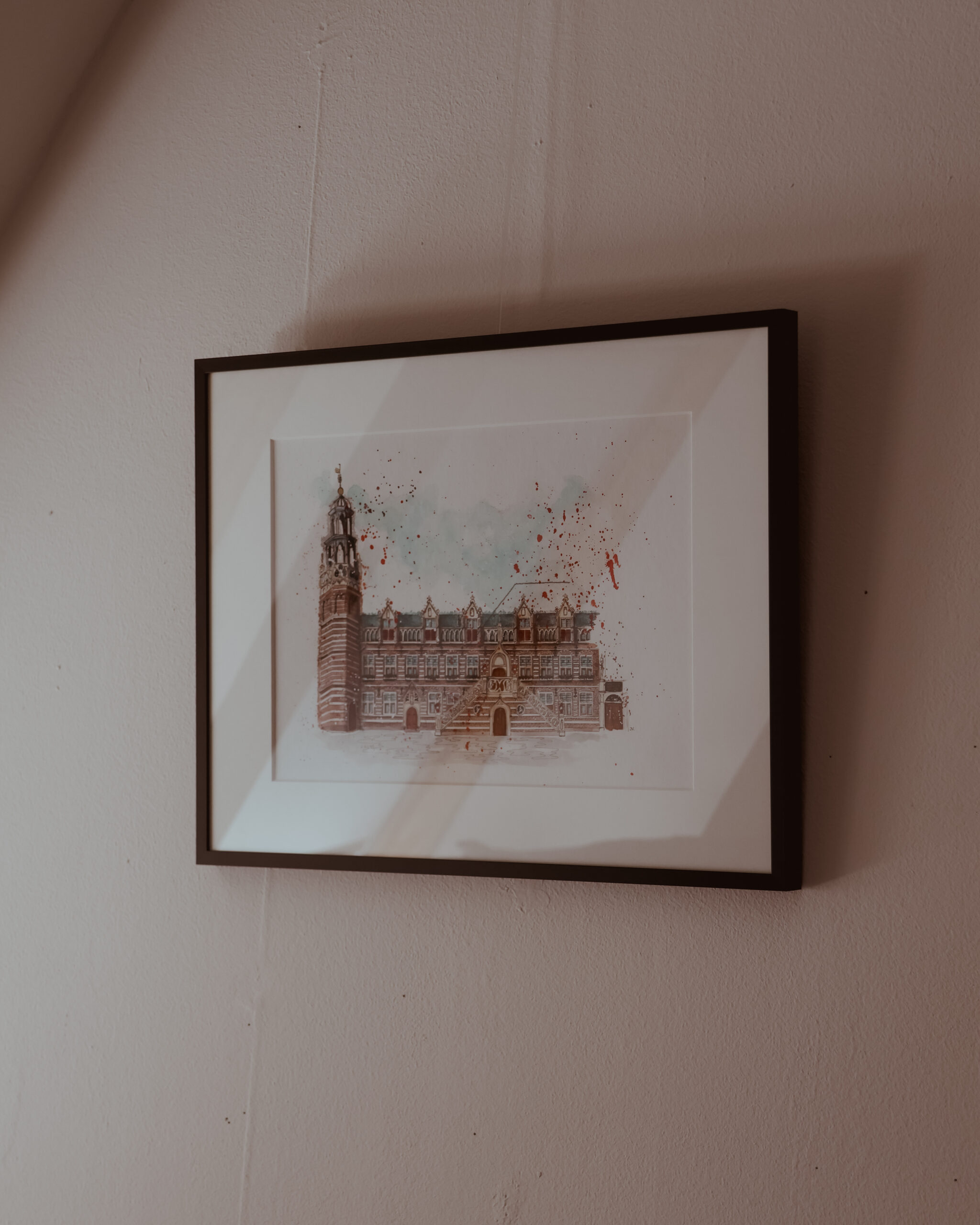 Stadhuis, Alkmaar - ingelijst 2 - Jessie Vermeer Art