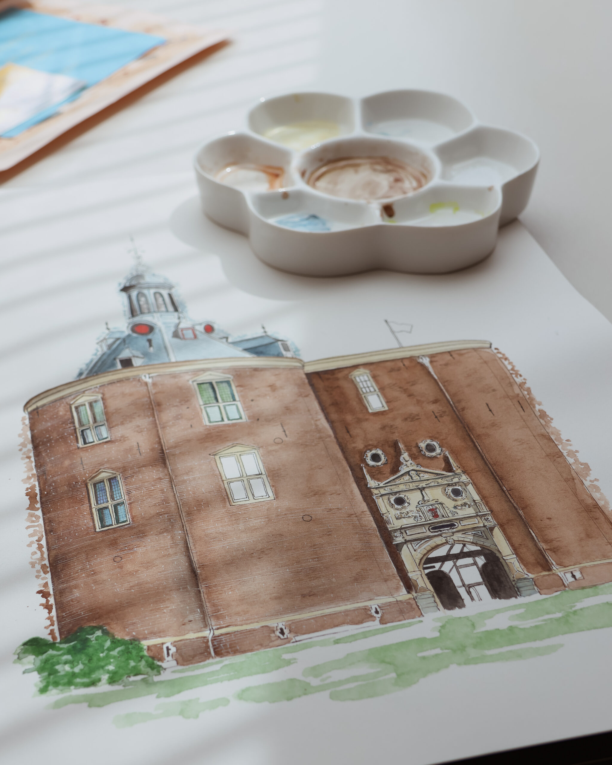Work in progress - Drommedaris Enkhuizen - Jessie Vermeer Art
