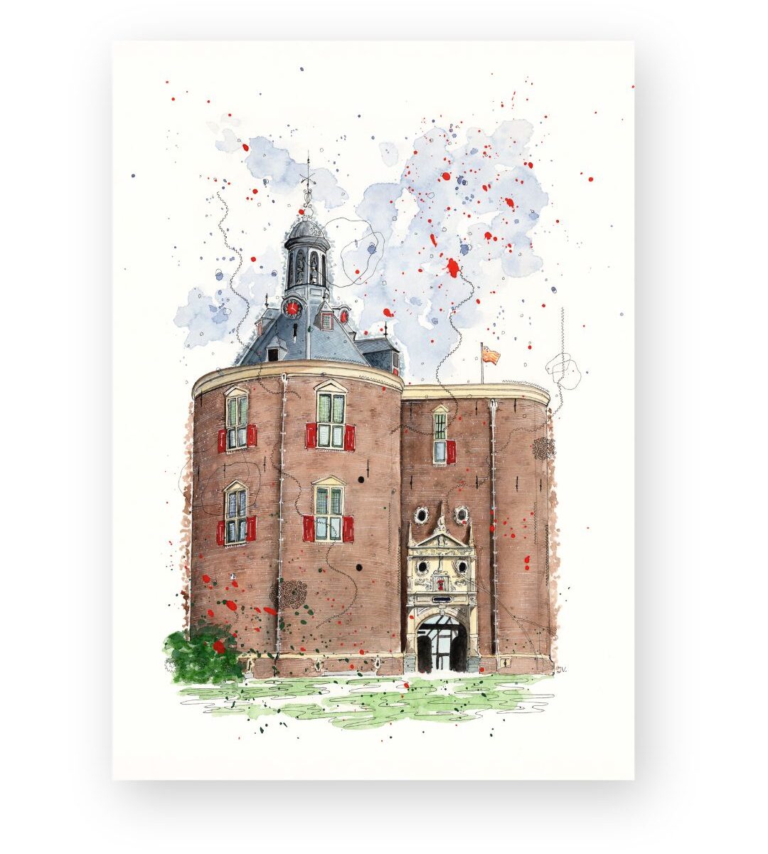 Fine Art Print - Drommedaris, Enkhuizen - Jessie Vermeer Art