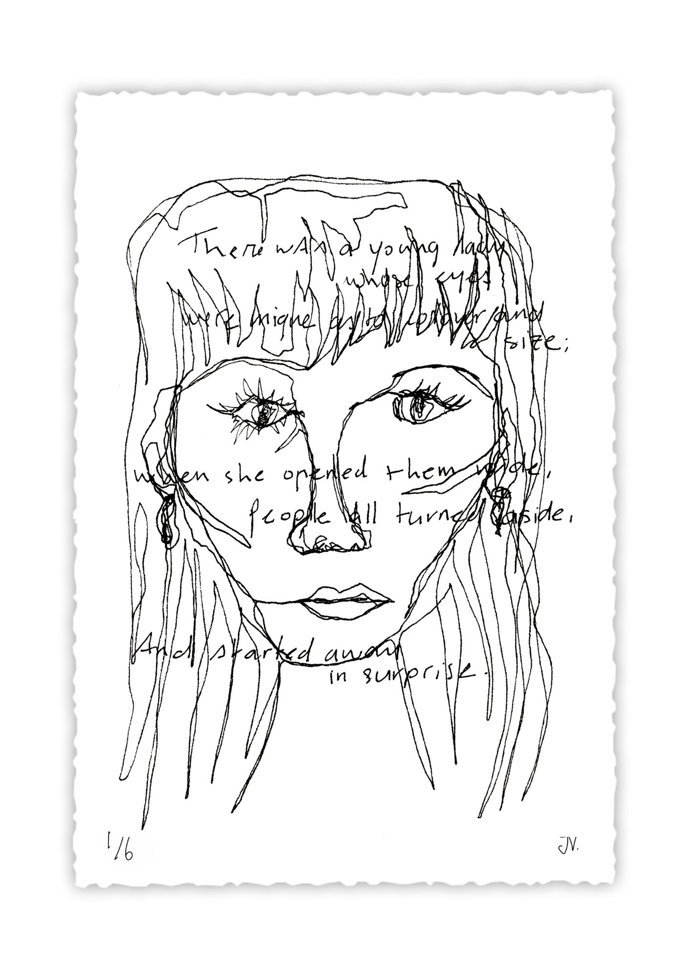Young Lady - Edward Lear Collection