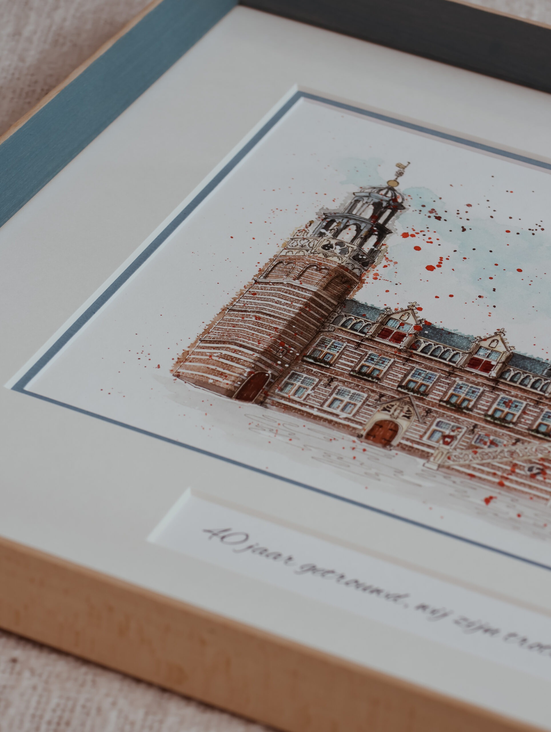 Stadhuis, Alkmaar - custom framed